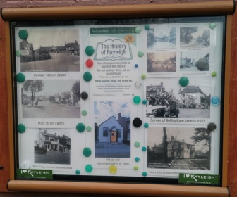 One of two Notice Boards sited in Rayleigh Town