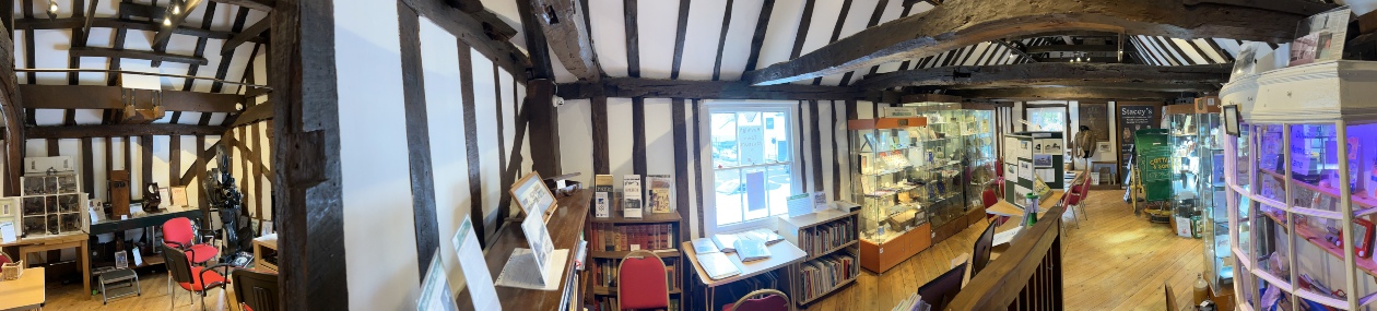 Panarama image of rooms inside Museum